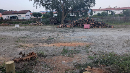 Estado del lugar en donde el ayuntamiento de Cabanas construirá un párking de pago