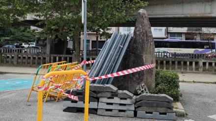 Estado de la escultura de Blanco Amor