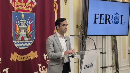 El alcalde de Ferrol este lunes tras la celebración de la Junta de gobierno