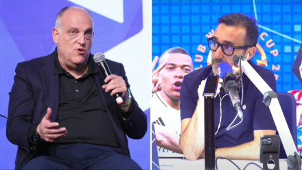 Javier Tebas y Juanma Castaño