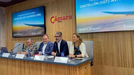 Acción promocional ruta aérea Castellón-Asturias