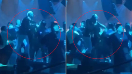 Momento exacto en el que McGregor golpea a un hombre en una discoteca