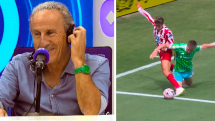 Petón, durante la retransmisión del Seattle-Atlético, en Tiempo de Juego