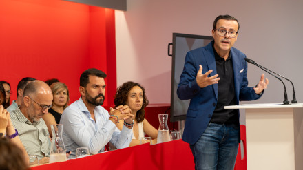 El secretario general del PSOE de Extremadura, Miguel Ángel Gallardo