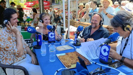 Marian Cano, el cantante Tacho, Juan Carlos Gumiel y Denis Rodríguez en Luceros.