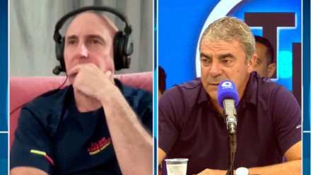 Julio Maldonado 'Maldini' y Manolo Sanchís