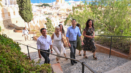 Visita Alcazaba alcaldesa y Juanma Moreno