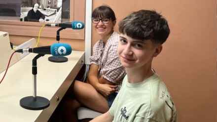 Andrea Ivanova y David Compés en COPE Ribera