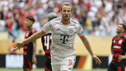 Kane celebra el gol del Bayern al Flamengo