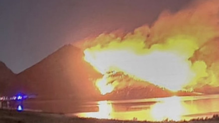 Incendio en el cerro Masatrigo