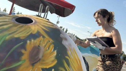 Carmen de Matos, una de las artistas presentes