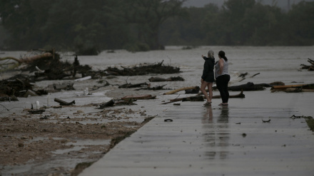 Inundaciones en Texas, Estados Unidos, por la crecida del río Guadalupe.