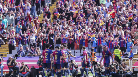 Imagen de un encuentro del Barça en esta temporada