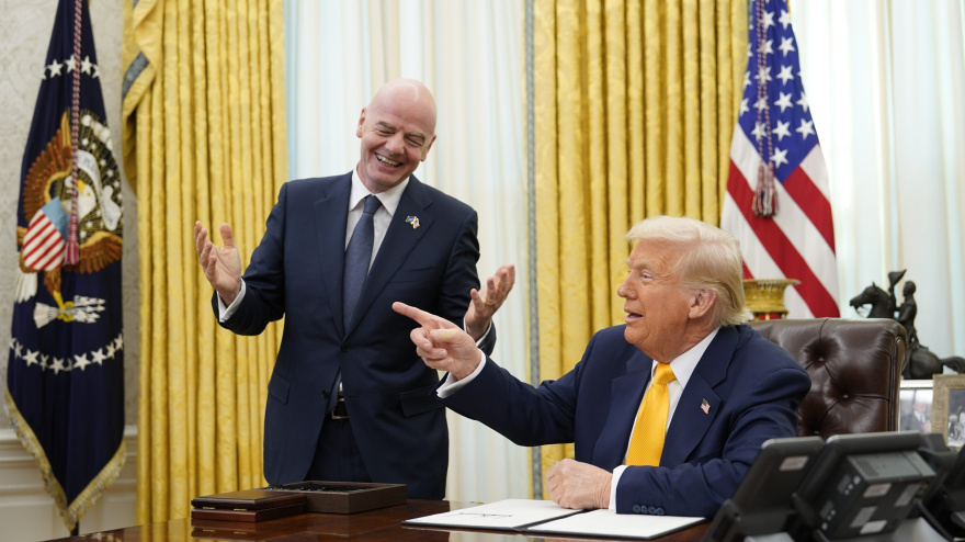Donald Trump y Gianni Infantino