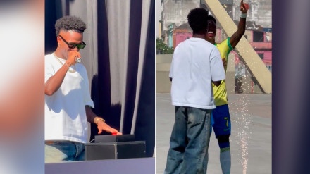 Vinicius asiste en Brasil a la inauguración de su estatua de cera