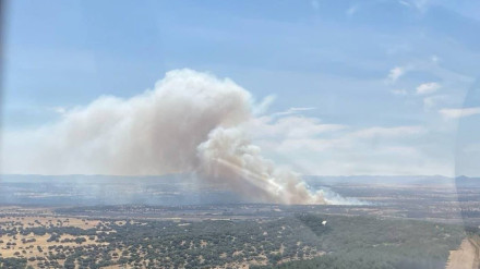 Activado el nivel 1 de peligrosidad en un incendio forestal  en Valdecaballeros (Badajoz).El Plan de Lucha contra Incendios Forestales de Extremadura (Infoex) ha activado el nivel 1 de peligrosidad por un incendio forestal de pasto, localizado en el término municipal de la localidad pacense de Valdecaballeros.
