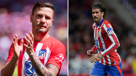 Saúl y Rodrigo de Paul, en la rampa de salida