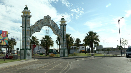 Recinto ferial de Villanueva de la Serena, preparado para las fiestas