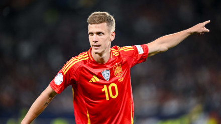 Dani Olmo en la semifinal de la UEFA Nations League