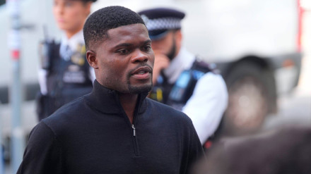 Thomas Partey, acudiendo a declarar por una de sus causas pendientes con la justicia
