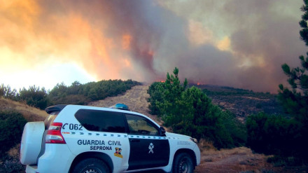 La Guardia Vivil ha cortado dos carreteras en la zona del Jerte y el Valle del Ambroz