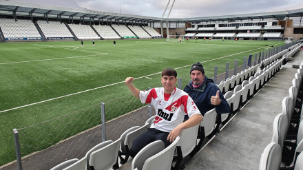 Los aficionados del Rayo, en las Islas Feroe