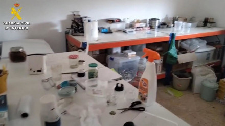 Se descubrió "un auténtico laboratorio de extracción y procesado de cannabis"