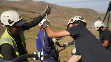Tareas de sustitución en los cables tractores de telesillas