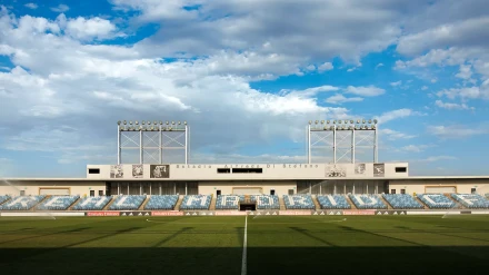 Imagen del estadio Alfredo di Stéfano de Valdebebas en el que debía haberse jugado el partido.