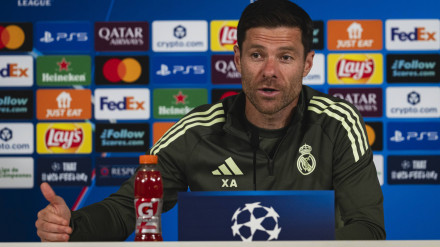 Xabi Alonso, en rueda de prensa