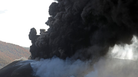 Imagen de archivo de la erupción del Tajogaite en La Palma