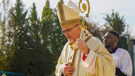 El patriarca de Jerusalén, el cardenal Pierbattista Pizzaballa