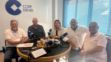 Los tertulianos en El Debat Dénia de COPE Dénia Marina Alta