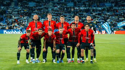 Formación del RCD Mallorca en Anoeta