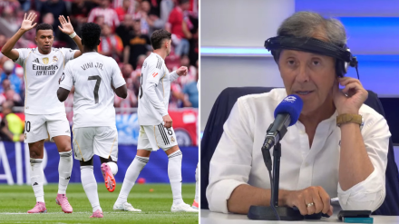 Paco González y los jugadores del Real Madrid