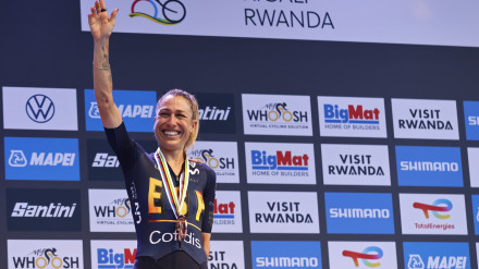 Mavi García, con su medalla de bronce en el Mundial