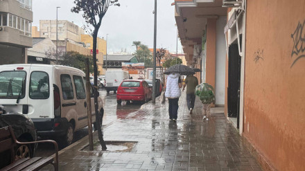 Imagen archivo de lluvias en Dénia