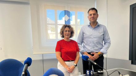 Eva Serna y José Sandoval, en los estudios de COPE