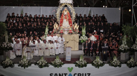 Recepción a la imagen de la Virgen de Candelaria en 2018 en Santa Cruz de Tenerife