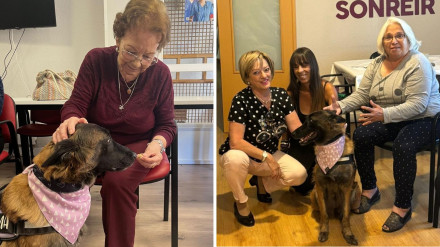 'Karma', visitando a los mayores en las residencias