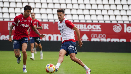 Juan Carlos Real en una sesión de entrenamiento