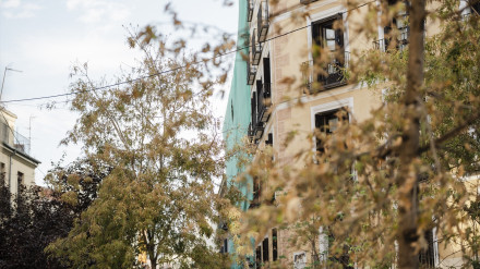 Edificio derrumbado en Madrid