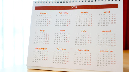 Imagen de recurso de un calendario de 2026
