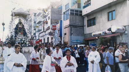 Visita de la Virgen de Candelaria a Santa Cruz de Tenerife en 1994, con motivo del V Centenario de la ciudad