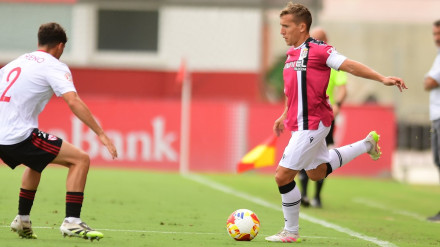 De Blasis, en el choque ante el Sevilla Atlético