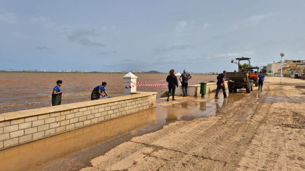 Zona afectada por las lluvias