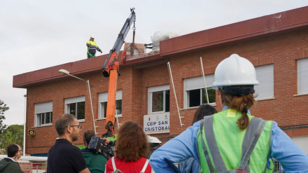 Obras en el colegio de El Bohío