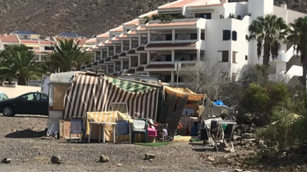 Chabolas en el sur de Tenerife