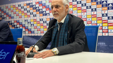 Jesús Martínez, en la sala de prensa del Carlos Tartiere