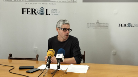 Iván Rivas este martes en el Ayuntamiento de Ferrol